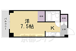 メゾン・ド・ハラ 1Kの間取図画像