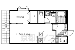 メゾン北山 1LDKの間取図画像