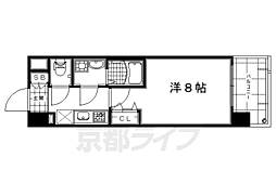 アスヴェル京都四条 1Kの間取図画像
