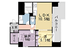 ベロフィオーレ宮之阪 1SLDKの間取図画像