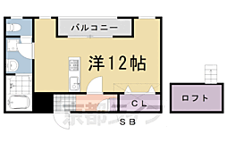 パズ・エスポワール ワンルームの間取図画像