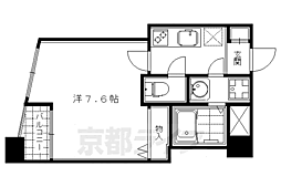 ベラジオ祗園鴨川 1Kの間取図画像