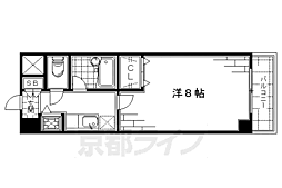 ピュア24 1Kの間取図画像