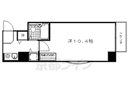 ジョイテル西院 1Kの間取図画像