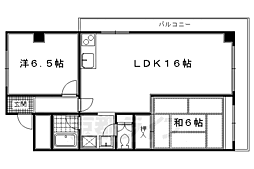 伏水ハイツ 6階/-