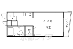 ライブコープ291 1Kの間取図画像