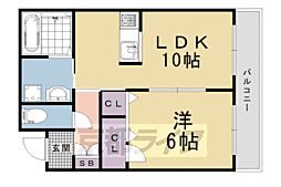クロシェットアルブル 1LDKの間取図画像