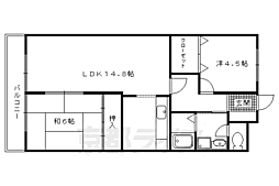 ローゼンハウス 2LDKの間取図画像