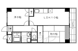 インペリアル明日香 2LDKの間取図画像