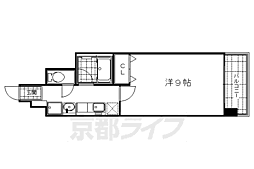 ハウスセゾン両替町 1Kの間取図画像