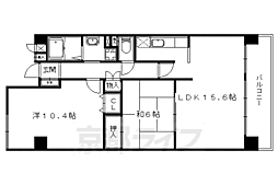 サンサーラ21 2LDKの間取図画像