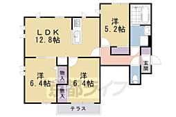 リバーサイドウィング 3LDKの間取図画像