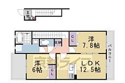 ペルル寺門 2階/-