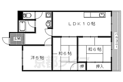 家具町ハイツ 3LDKの間取図画像