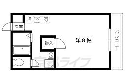エルエーブハイツ 1Kの間取図画像