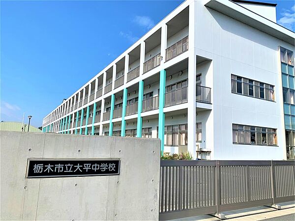 画像17:栃木市立大平中学校（989m）