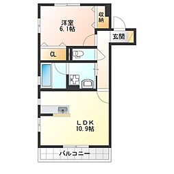 間取図画像 1LDK