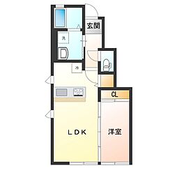 間取図画像 1LDK