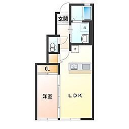 間取図画像 1LDK
