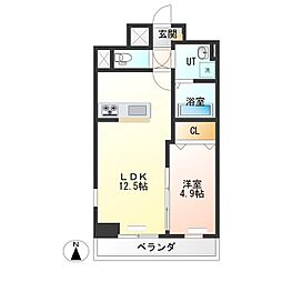 IRIC 1LDKの間取図画像