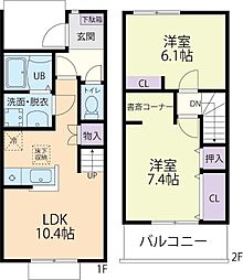 Altair  VIII(アルタイル) A 2LDKの間取図画像
