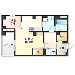 GRANSTORIA 1LDKの間取図画像