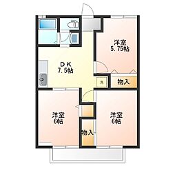 セジュール箱森B 2階/202