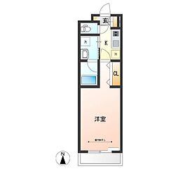 West Residence～ウエストレジデンス 1Kの間取図画像