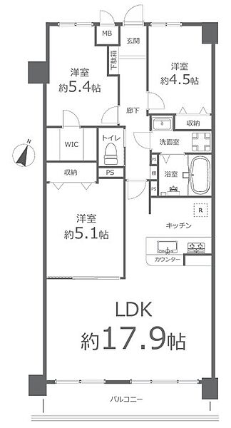 間取りを拡大表示