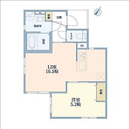 （仮称）杉並区阿佐谷北マンション 2階1LDKの間取り