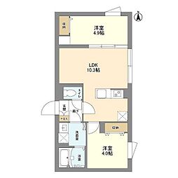 間取図画像 2LDK