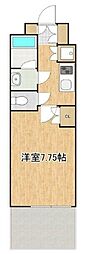 フェルテ中野 1Kの間取図画像