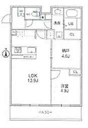 THE PALMS MUSE新江古田 1SLDKの間取図画像