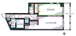 レ・ベント高円寺 1LDKの間取図画像