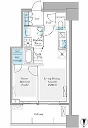パークシティ中野ザタワーエアーズ 1LDKの間取図画像