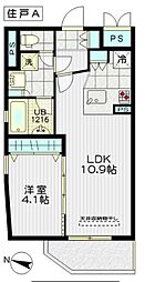 イーストープ高円寺 1LDKの間取図画像