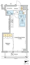 RESIDENCEKLENJI 1LDKの間取図画像