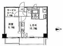 山手杉並ビル 1SLDKの間取図画像