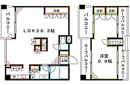 イクシア中野弥生町 1LDKの間取図画像