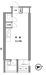 ラグゼナ東高円寺 ワンルームの間取図画像