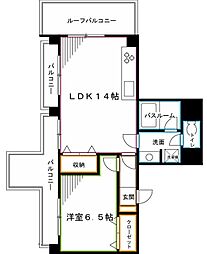 insula荻窪 1LDKの間取図画像
