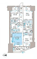 ディームス方南町 2SLDKの間取図画像