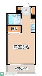プラティーク中野野方 ワンルームの間取図画像