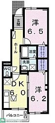 ファームティップ2 2DKの間取図画像