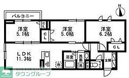 セレスティア豊玉南 3LDKの間取図画像