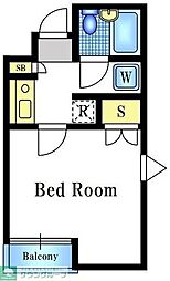 プレール椎名町 1Kの間取図画像