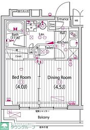 ガーラ練馬グランドステージ 1DKの間取図画像