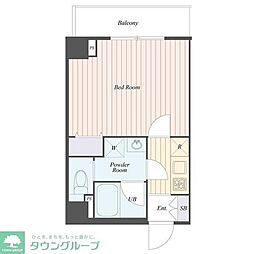 BCITYアパートメントトウキョウネリマ 1Kの間取図画像