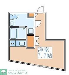 GRANPASEO阿佐ヶ谷 ワンルームの間取図画像