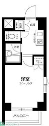 ルーブル鷺宮弐番館 1Kの間取図画像